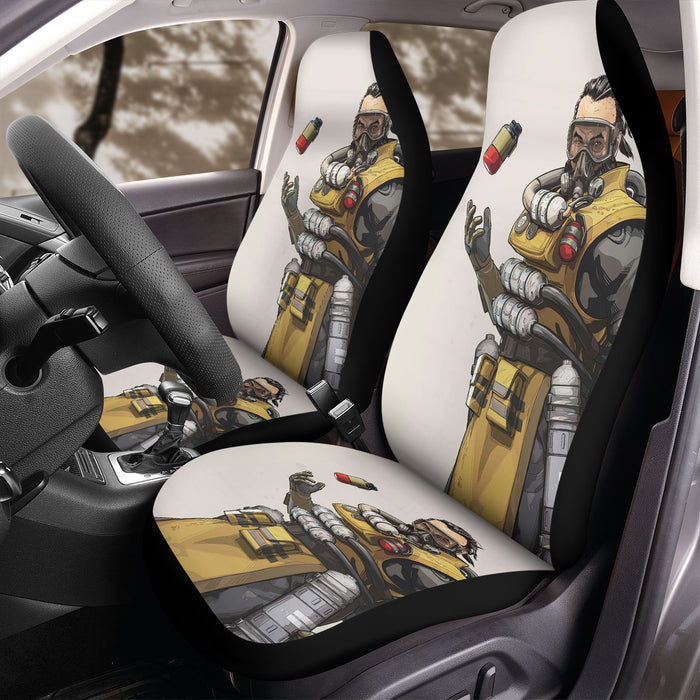 cool caustic with mask Car Seat Covers