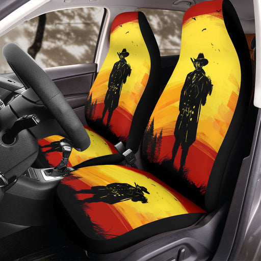 cowboy paint red dead redemption 2 Car Seat Covers