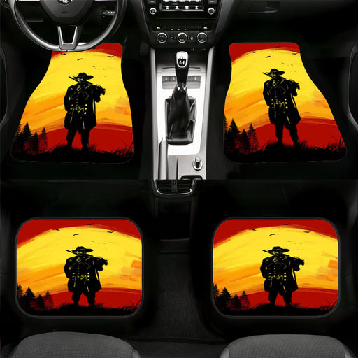 cowboy paint red dead redemption 2 Car floor mats Universal fit