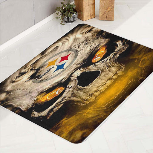 Green Bay Packers Skull 1 bath rugs