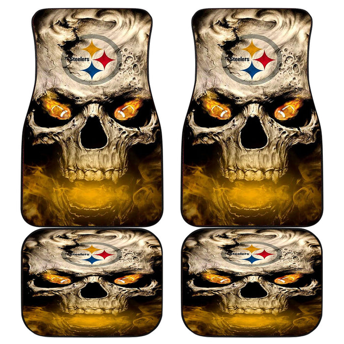 Green Bay Packers Skull 1 Car floor mats Universal fit