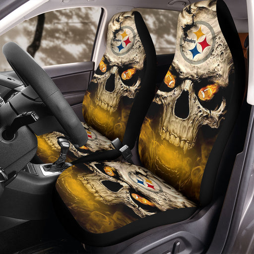 Green Bay Packers Skull 1 Car Seat Covers