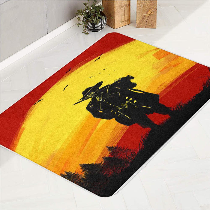 cowboy paint red dead redemption 2 bath rugs