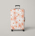 daisy pink and orange Luggage Cover | suitcase