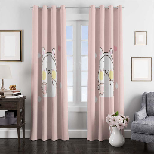 cute animal cartoon window curtains