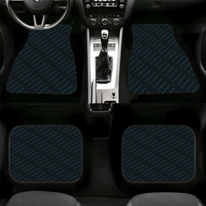 dark blue line array Car floor mats Universal fit