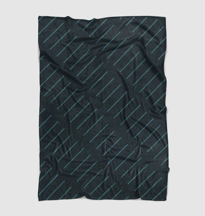 dark blue line array Ultra soft fleece blanket