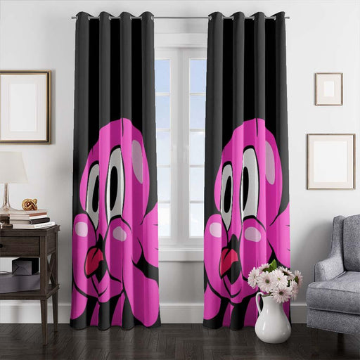 cute character cartoon network window curtains