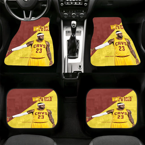 craving gold cavaliers lebron james Car floor mats Universal fit