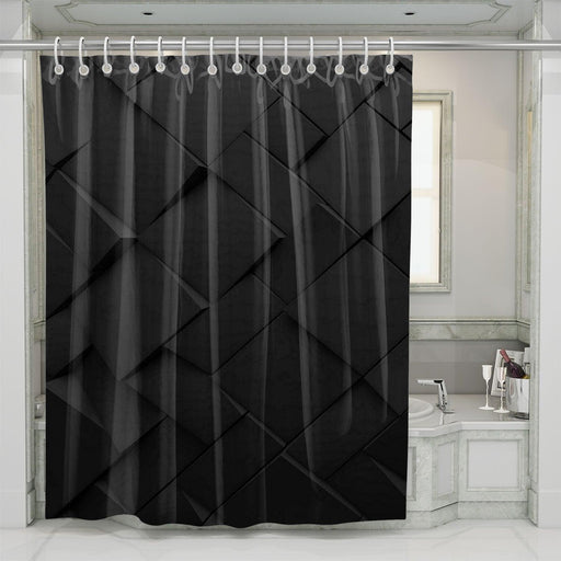 dark brick minimalist shower curtains