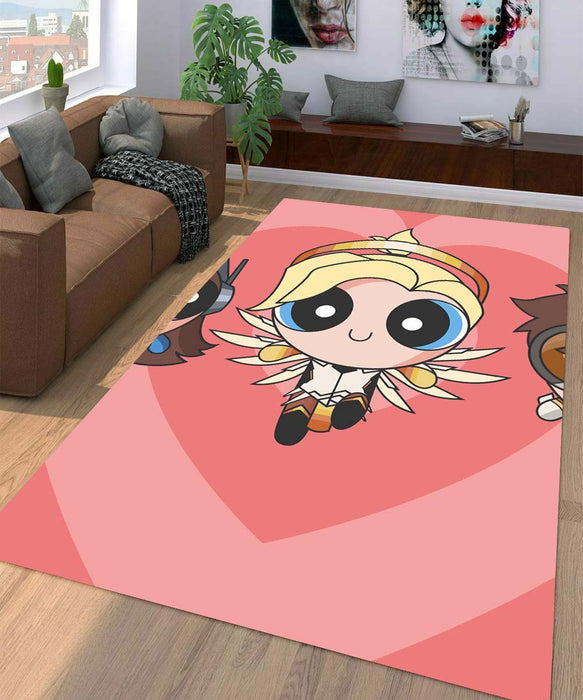 cute character the powepuff girls Living room carpet rugs