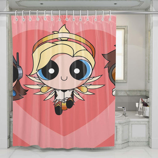 cute character the powepuff girls shower curtains