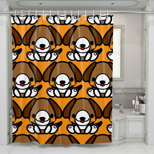 cute dog shower curtains