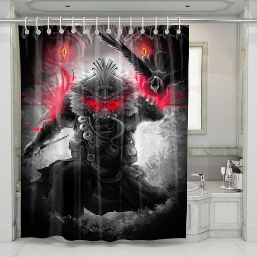 coolest bloodhound monochrome shower curtains