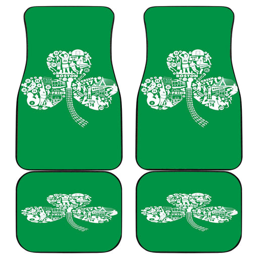 Green Boston Celtics Car floor mats Universal fit