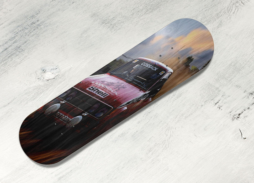 cossack and shell car racing rally Skateboard decks