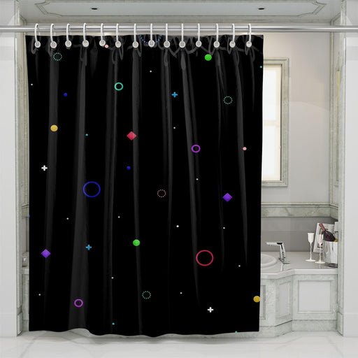 dark shape galaxy enivironment shower curtains