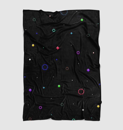 dark shape galaxy enivironment Ultra soft fleece blanket