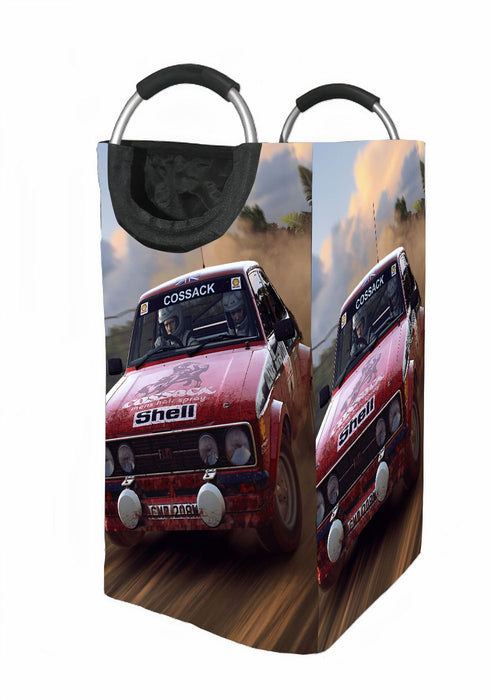 cossack and shell car racing rally Laundry Hamper | Laundry Basket