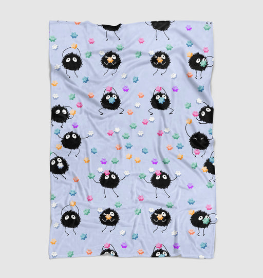 dark side my neighbor totoro Ultra soft fleece blanket