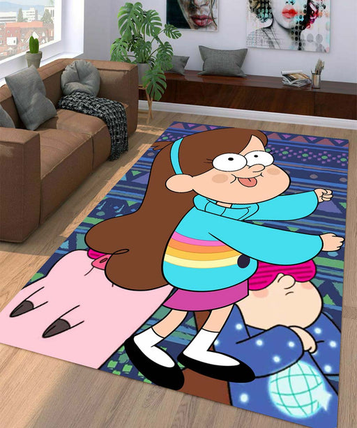 cute mabel gravity falls Living room carpet rugs