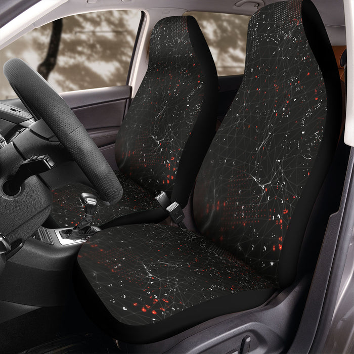 dark spot radar abstract Car Seat Covers