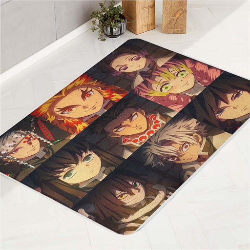 hashira demons slayer bath rugs