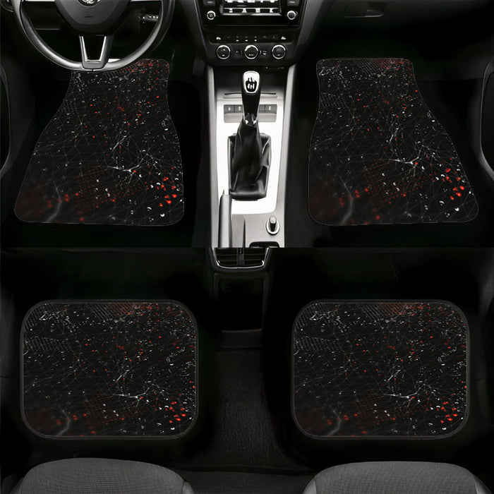 dark spot radar abstract Car floor mats Universal fit