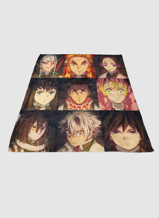 hashira demons slayer soft fleece blanket