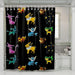 darkness of eevee species shower curtains