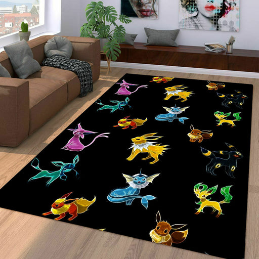 darkness of eevee species Living room carpet rugs