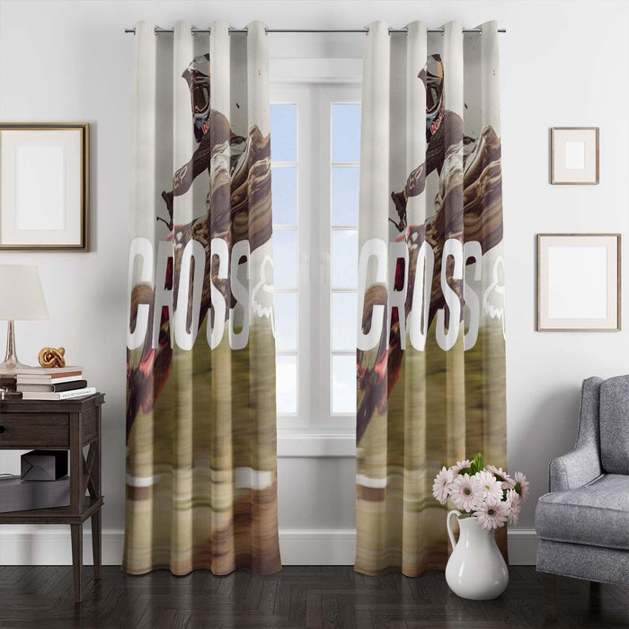 cross fox games window Curtain