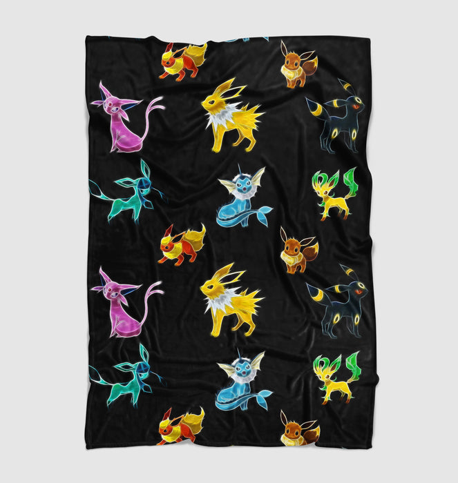 darkness of eevee species Ultra soft fleece blanket