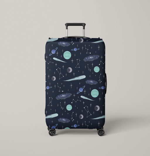 darkness of space galaxy Luggage Cover | suitcase