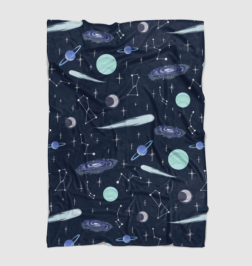 darkness of space galaxy Ultra soft fleece blanket