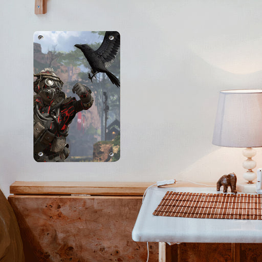 crow and character on apex legends Poster Metal print wall art