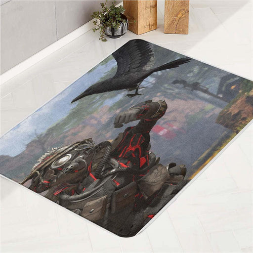 crow and character on apex legends bath rugs