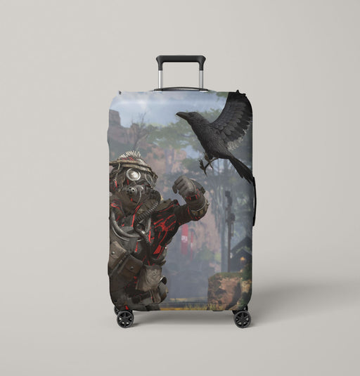 crow and character on apex legends Luggage Covers | Suitcase