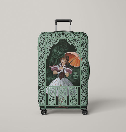 haunted mansion stretching Luggage Cover | suitcase