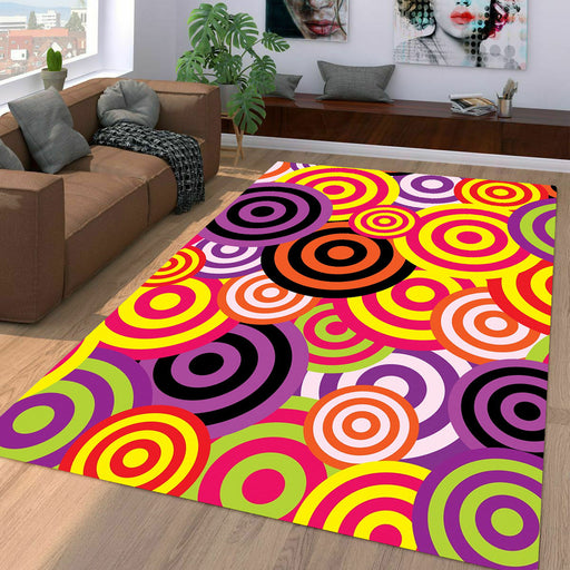 dart target purple red Living room carpet rugs