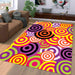 dart target purple red Living room carpet rugs