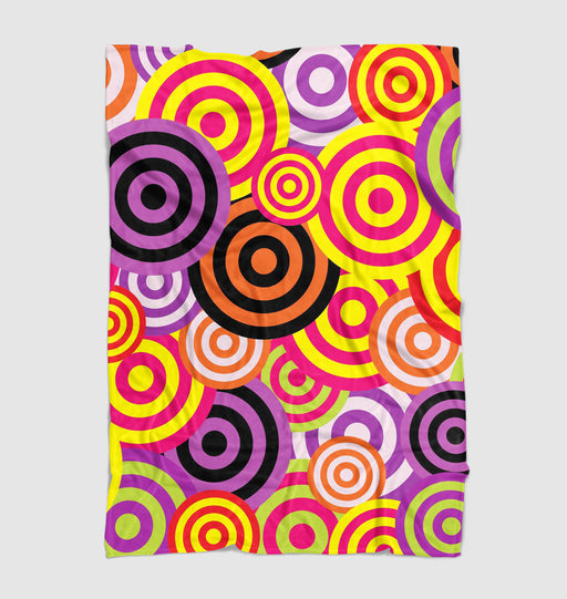 dart target purple red Ultra soft fleece blanket