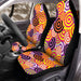 dart target purple red Car Seat Covers