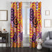 dart target purple red window Curtain