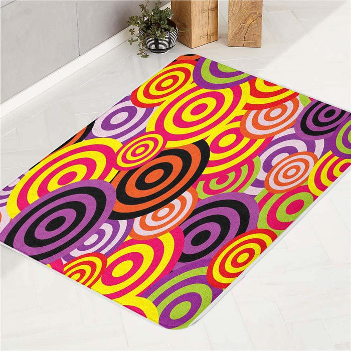 dart target purple red bath rugs