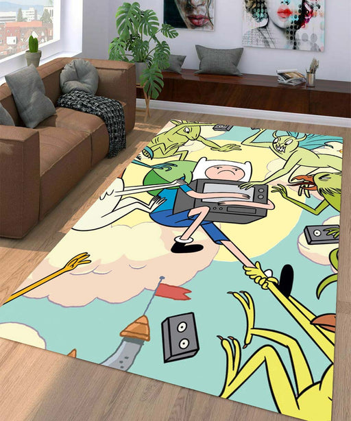 cutest finn adventure time Living room carpet rugs