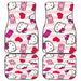 Hello Kitty Stripe Pink Car floor mats Universal fit