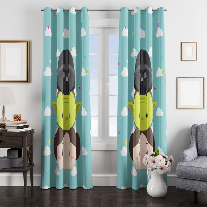 darth vader jedi star wars window Curtain