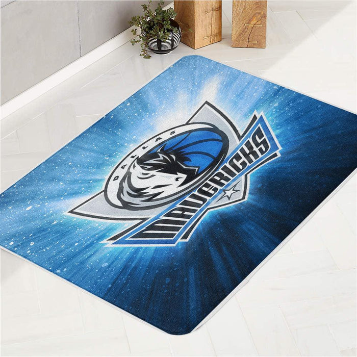 dallas mavericks shining logo bath rugs