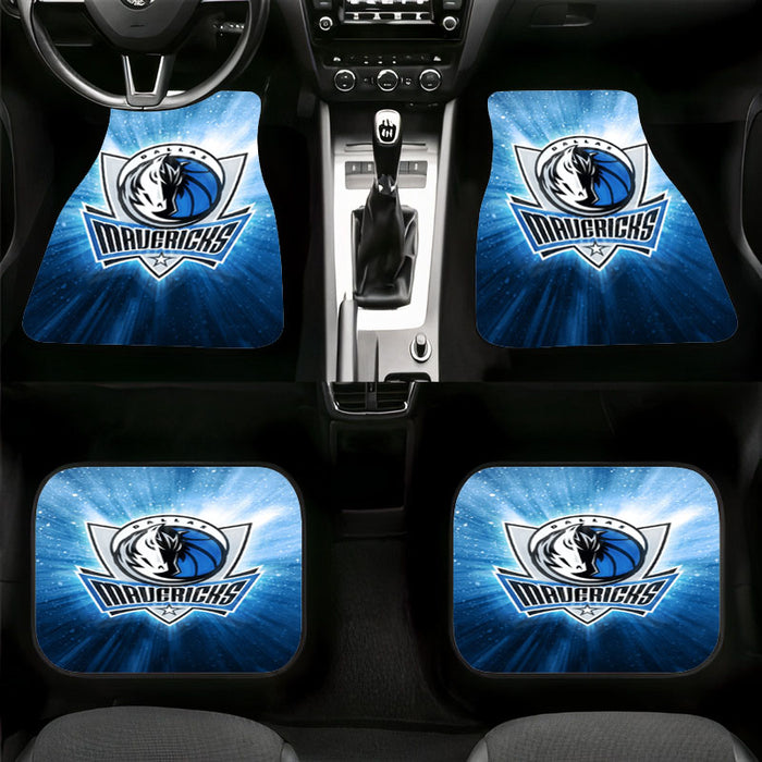 dallas mavericks shining logo Car floor mats Universal fit